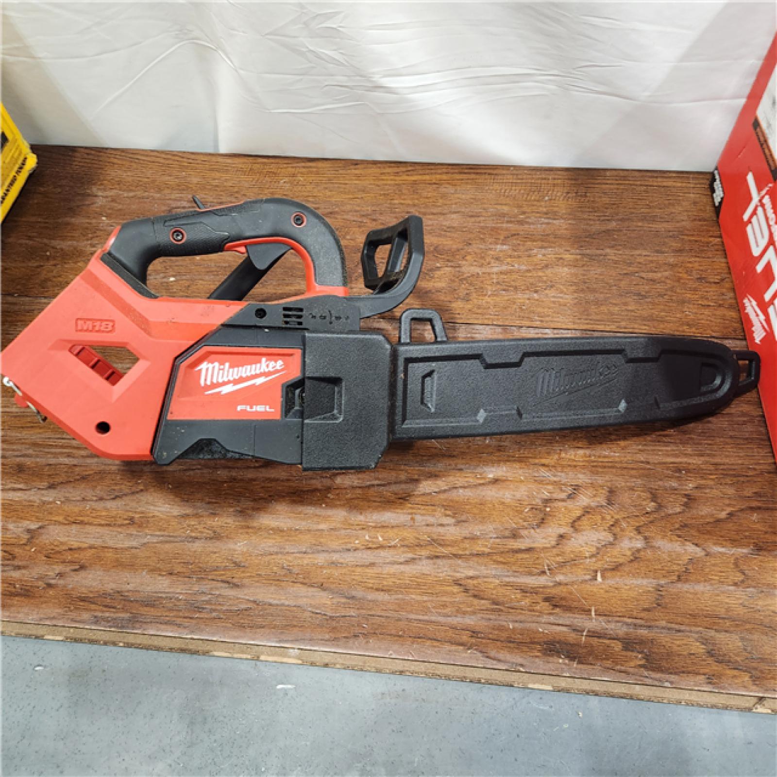 AS-IS Milwaukee 18V FUEL 14  Top Handle 18-Volt Lithium-Ion Brushless Electric Cordless Chainsaw (Tool-Only)