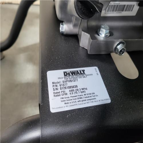 CALIFORNIA AS-IS DEWALT 4400 PSI 4.0 GPM Cold Water Gas Pressure Washer