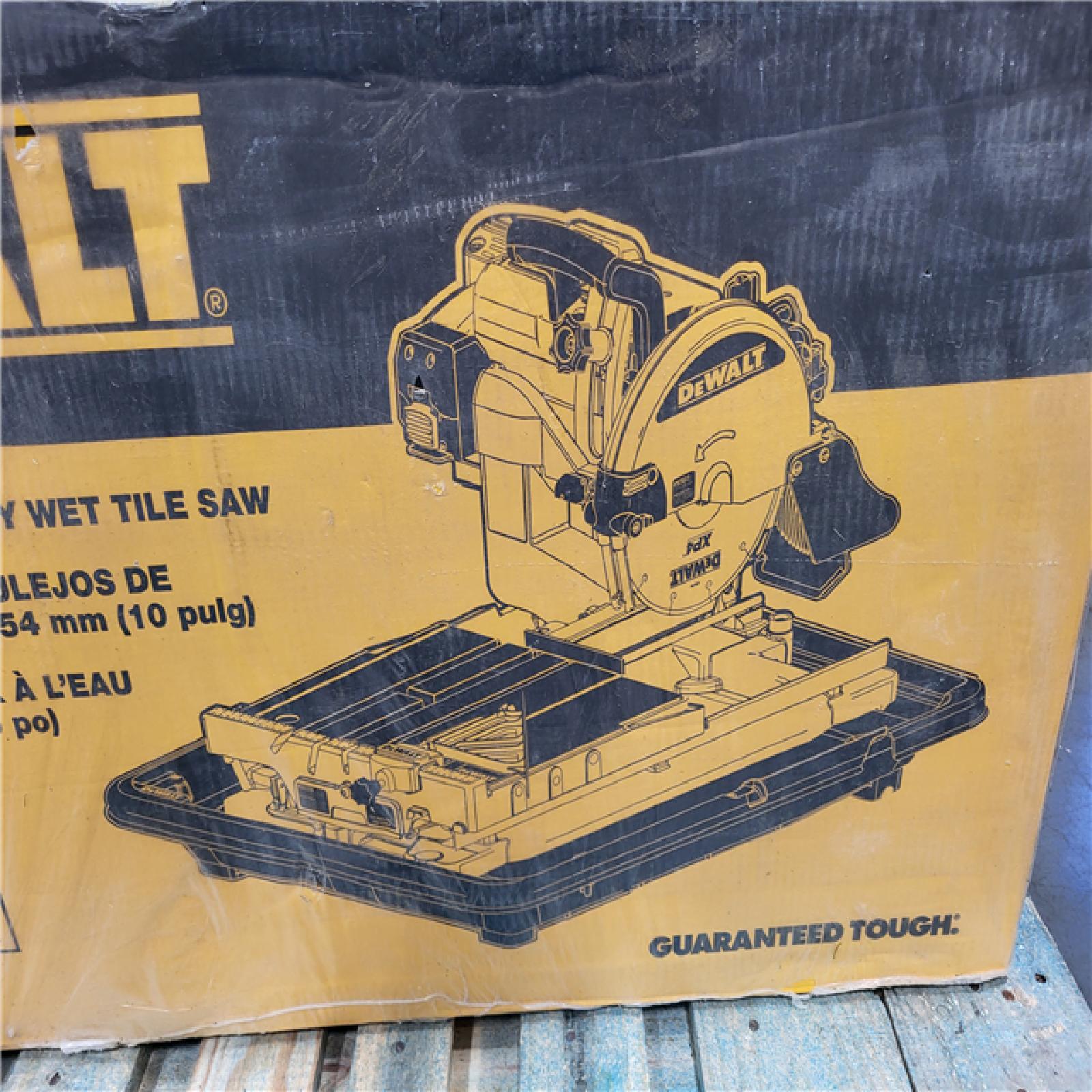 CALIFORNIA AS-IS NEW DEWALT HEAVY DUTY WET TILE SAW