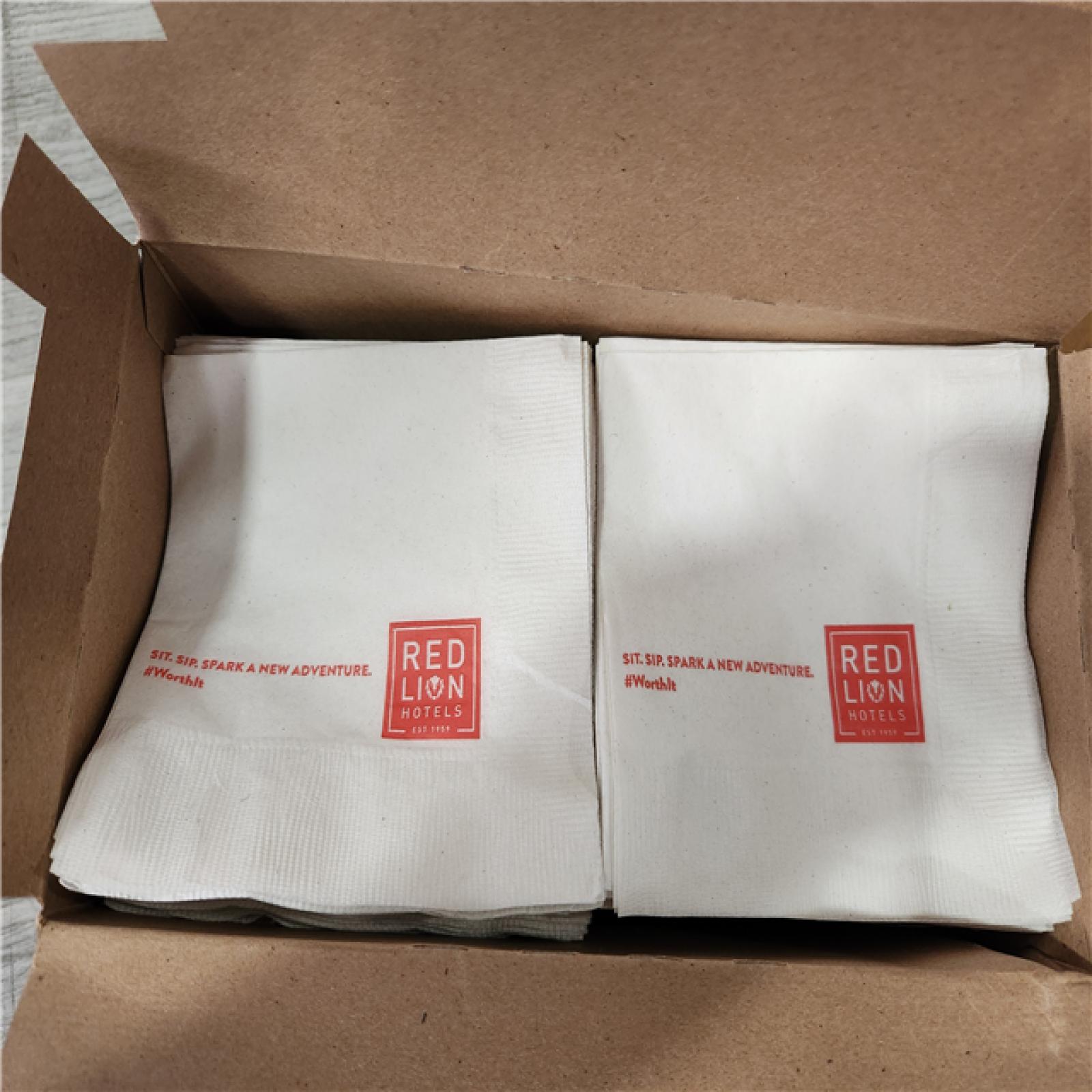 Phoenix Location Custom Empressions Red Lion Napkins Qty: 75CS Pallet (26 Boxes)