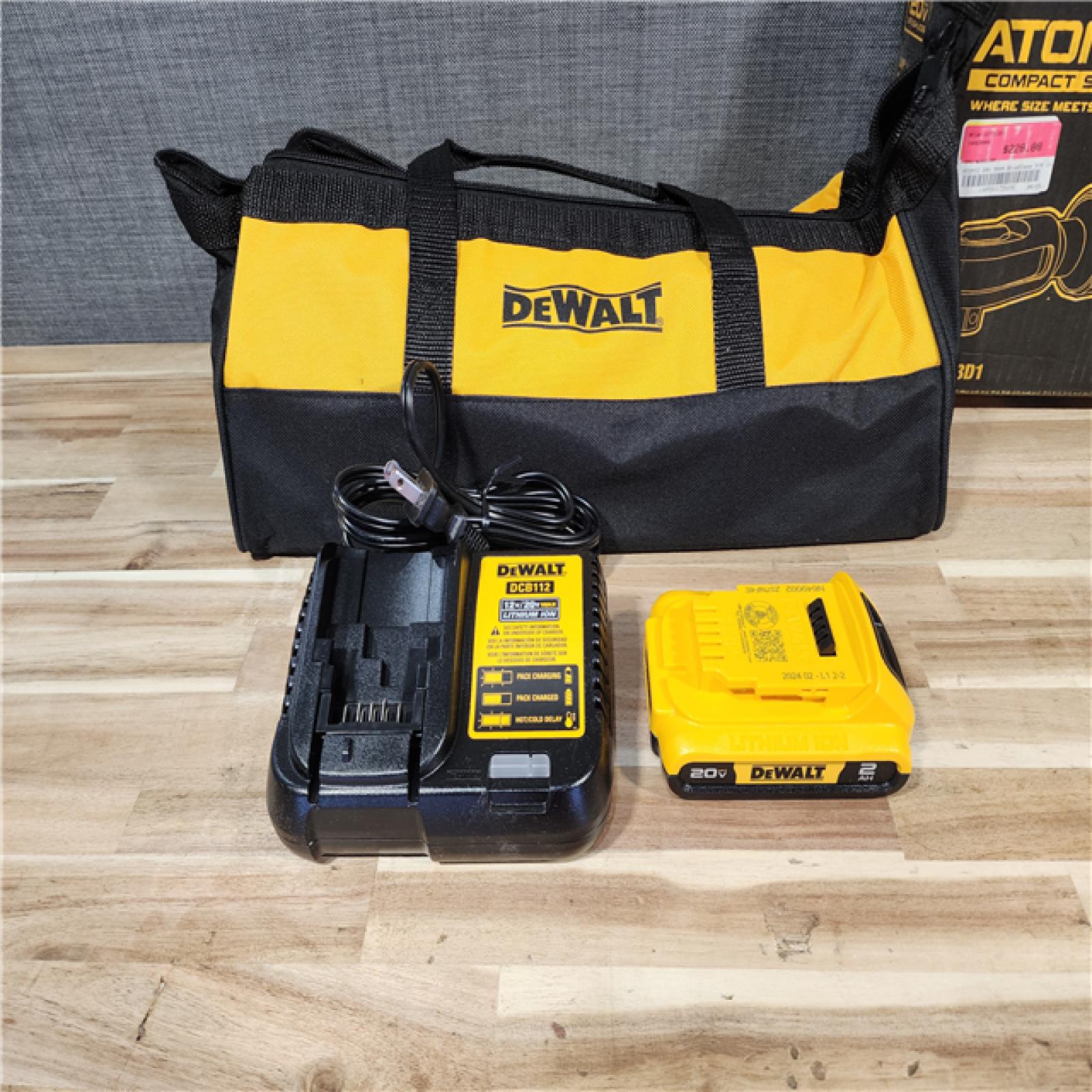 HOUSTON LOCATION - AS-IS DeWALT DCF513D1 ATOMIC 20V MAX Brushless Cordless 3/8-in. Ratchet Kit