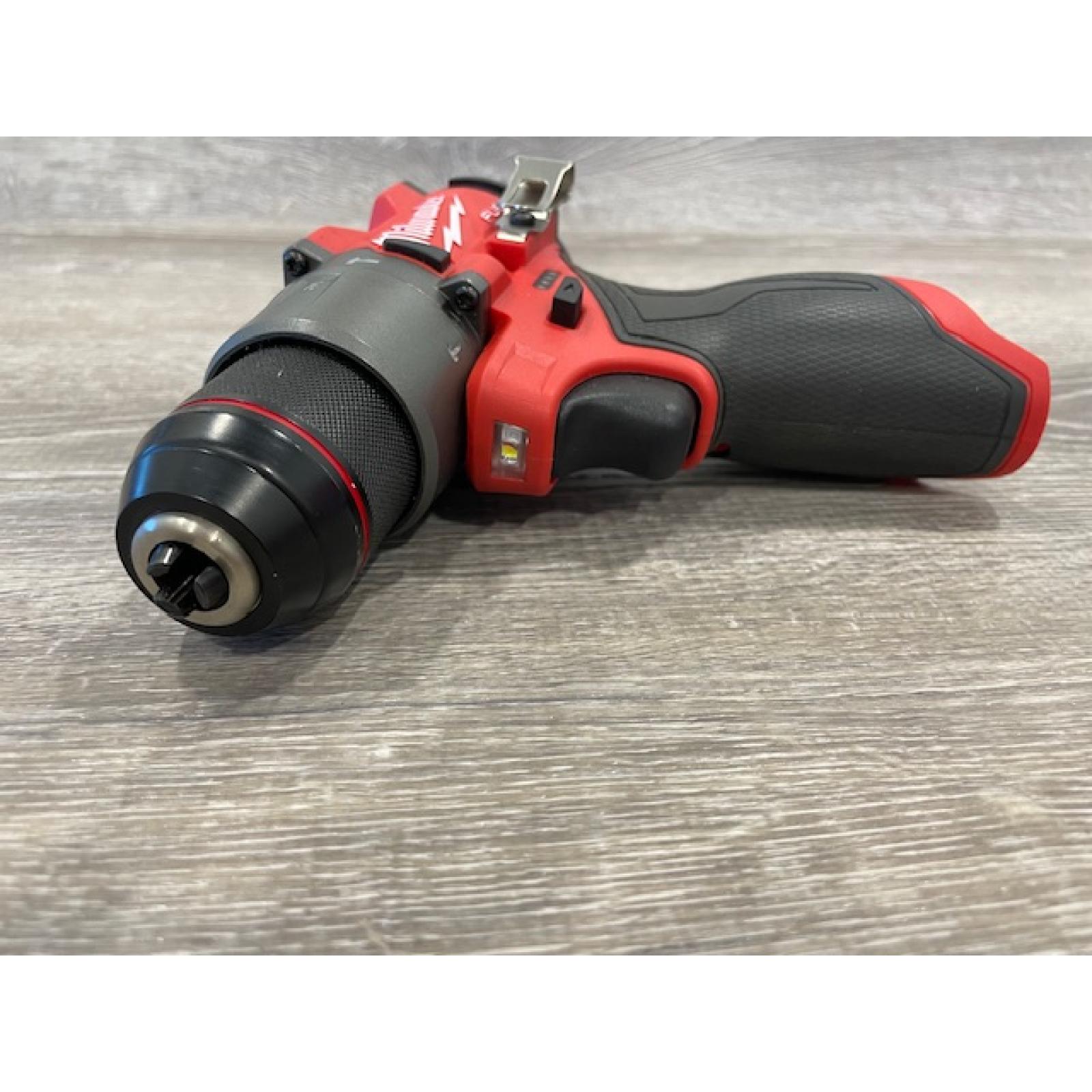 AS-IS Milwaukee FUEL 12V Lithium-Ion Brushless Cordless 1/2 in. Hammer Drill (Tool-Only)