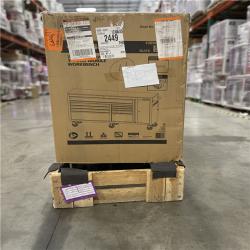 DALLAS LOCATION - Husky Standard Duty 72 in. W x 20 in. D 10-Drawer Black Mobile Workbench Cabinet with Solid Wood Top