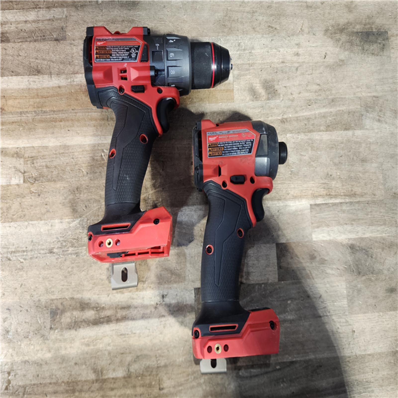 HOUSTON LOCATION - AS-IS Milwaukee FUEL 18V Lithium-Ion Brushless Cordless Hammer Drill and Impact Driver Combo Kit