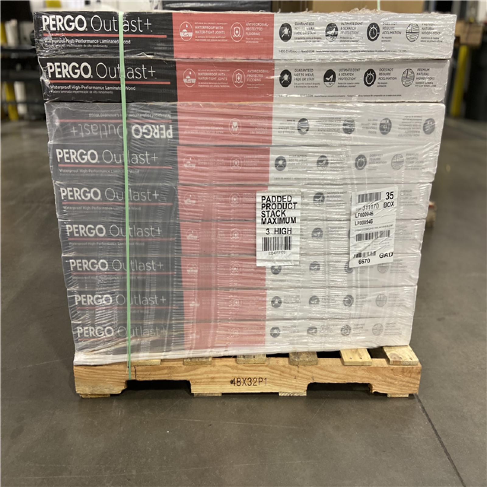 DALLAS LOCATION - Pergo Outlast+ Northern Blonde Maple 12 mm T x 5.2 in. W Waterproof Laminate Wood Flooring (13.74 sqft/case) 45 (CASES)))