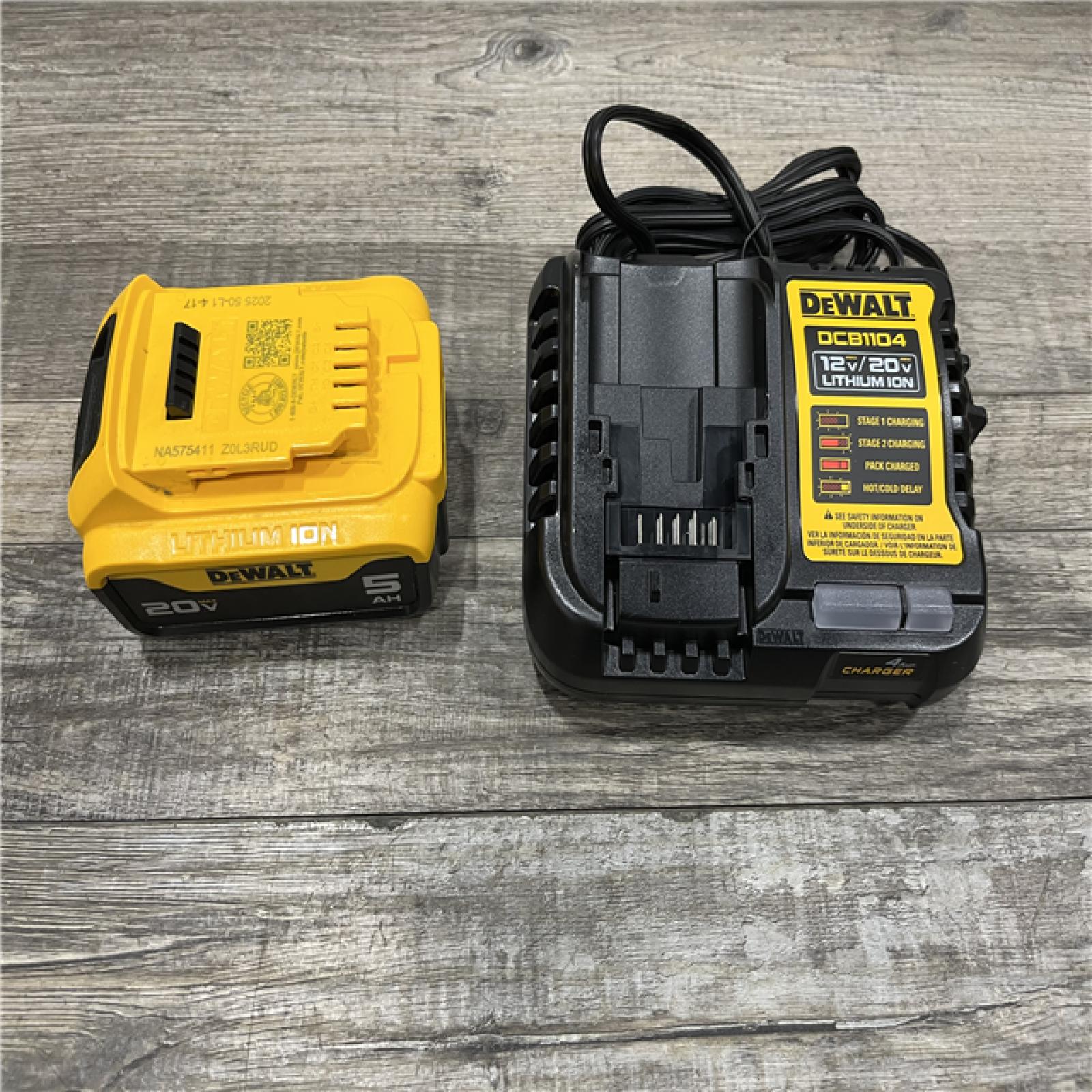AS-IS DEWALT 20-Volt Maximum XR 5.0 Ah Battery Pack and Charger Kit