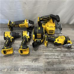AS-IS DEWALT 20-Volt MAX ToughSystem Lithium-Ion 6-Tool Cordless Combo Kit