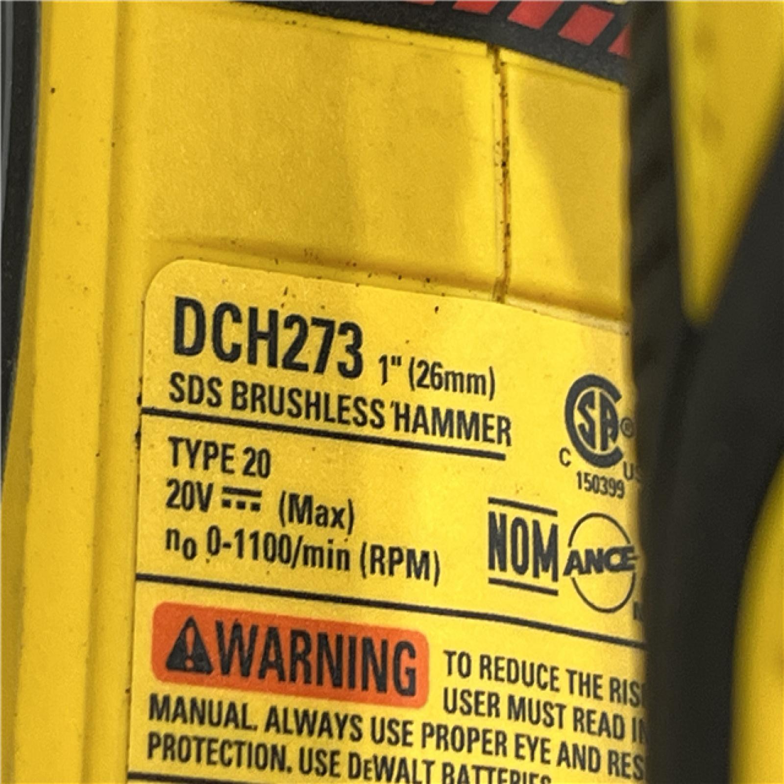 AS-IS DEWALT 20V MAX XR Cordless Brushless 1 in. SDS Plus L-Shape Rotary Hammer (Tool Only)