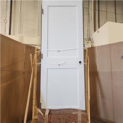 Phoenix NEW Krosswood Doors 36 in. x 80 in. Craftsman Shaker Primed MDF 2-Panel Right-Hand Wood Single Prehung Interior Door