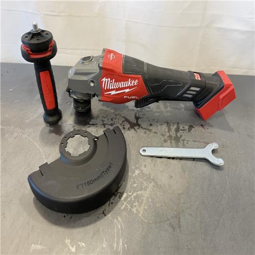 AS-IS - Milwaukee M18 FUEL 18-Volt Lithium-Ion Brushless Cordless 4-1/2 in./6 in. Braking Grinder with Paddle Switch