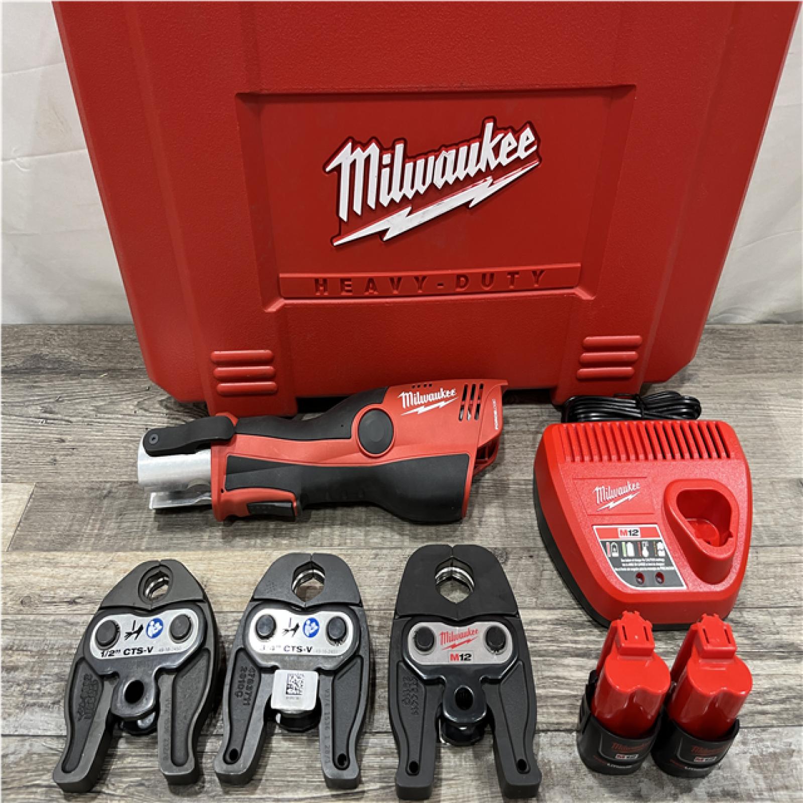 AS-IS Milwaukee 12-Volt Lithium-Ion Force Logic Cordless Press Tool Kit