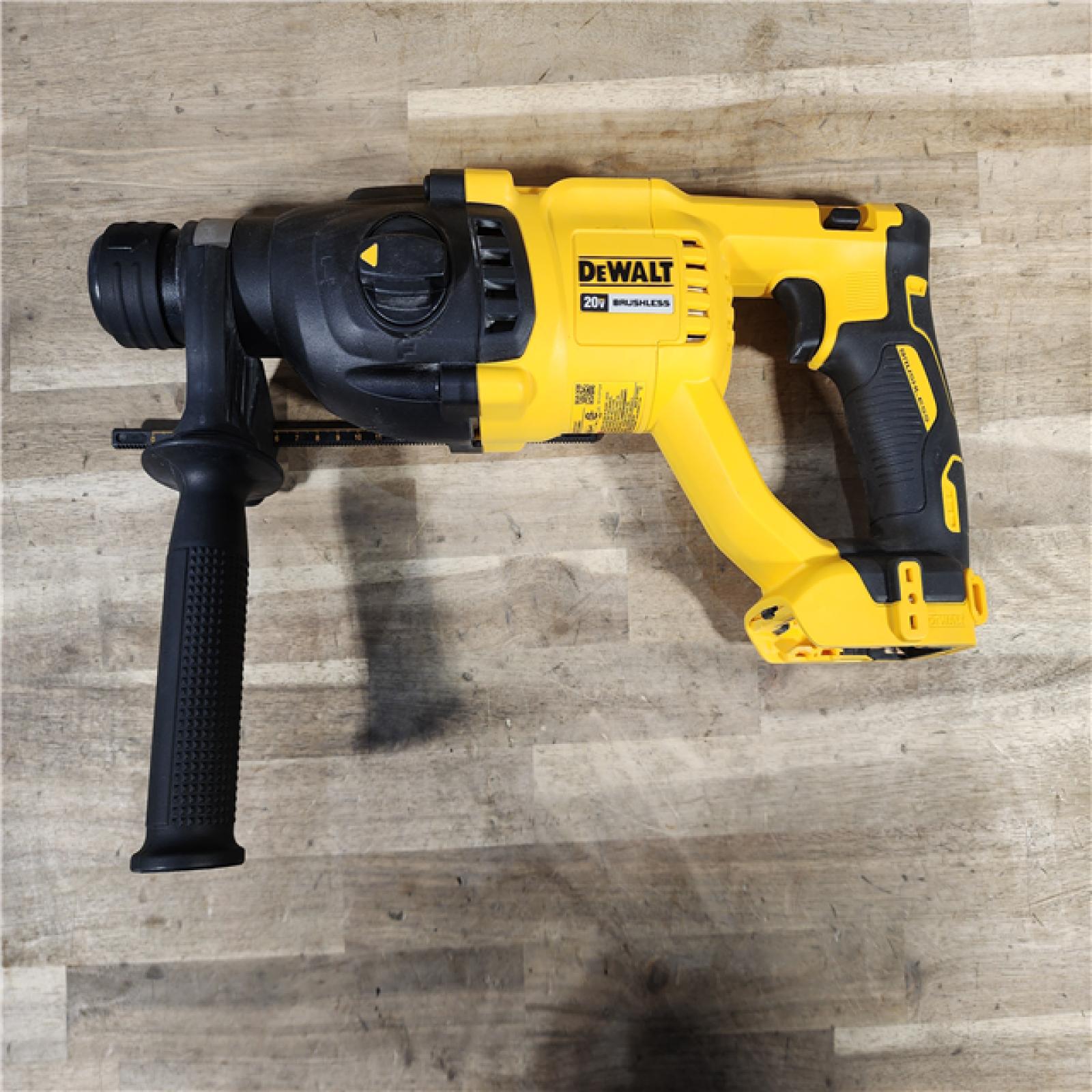 HOUSTON LOCATION - AS-IS DEWALT 20V MAX Cordless Brushless 1 in. SDS Plus D-Handle Concrete and Masonry Rotary Hammer (Tool Only)