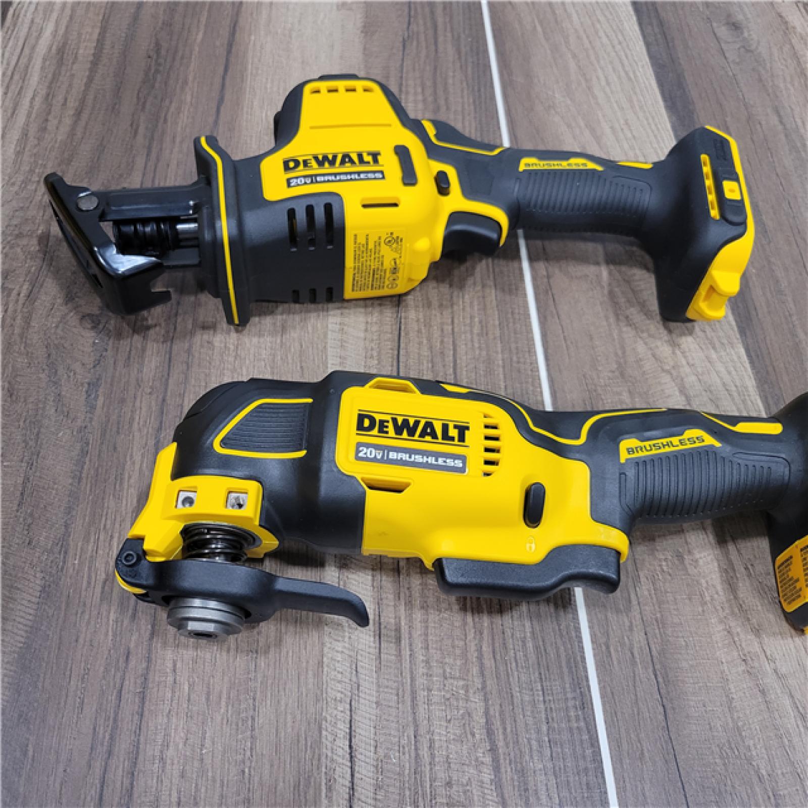 GOOD DEWALT ATOMIC 20-Volt Lithium-Ion Cordless Brushless Combo Kit (4-Tool) with (2) 2.0Ah Batteries, Charger and Bag