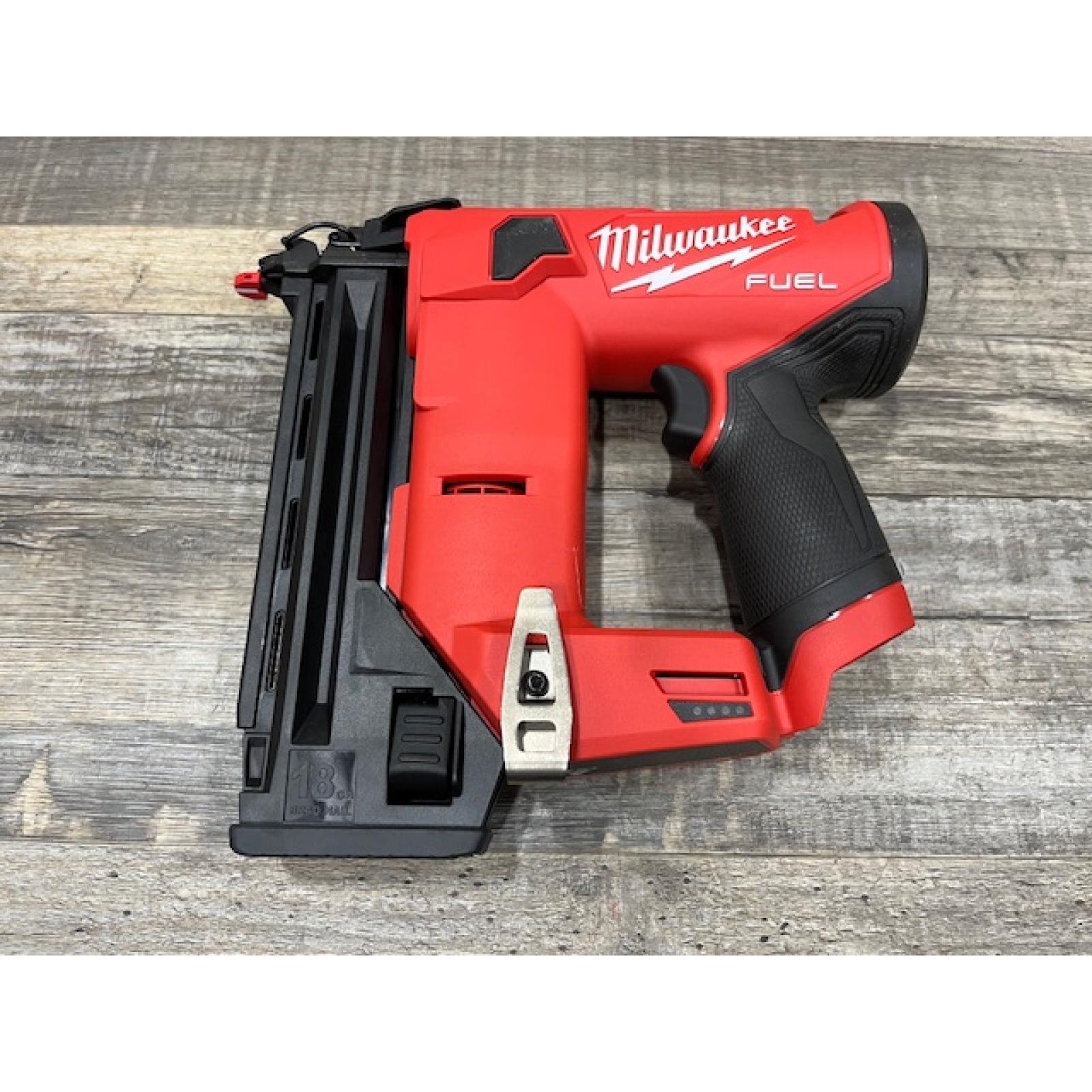 AS-IS Milwaukee FUEL 12-Volt Lithium-Ion Brushless Cordless 18-Gauge 1-1/2 in. Compact Brad Nailer (Tool Only)