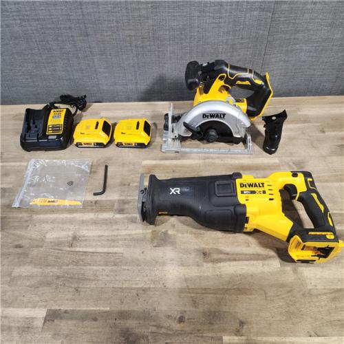 HOUSTON LOCATION - AS-IS DEWALT 2 TOOL COMBO KIT W/(2) BATTERY & CHARGER