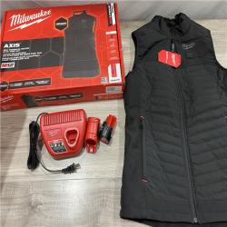 AS-IS Milwaukee Women's Medium 12-Volt Lithium-Ion Cordless Axis Black Heated Vest Kit