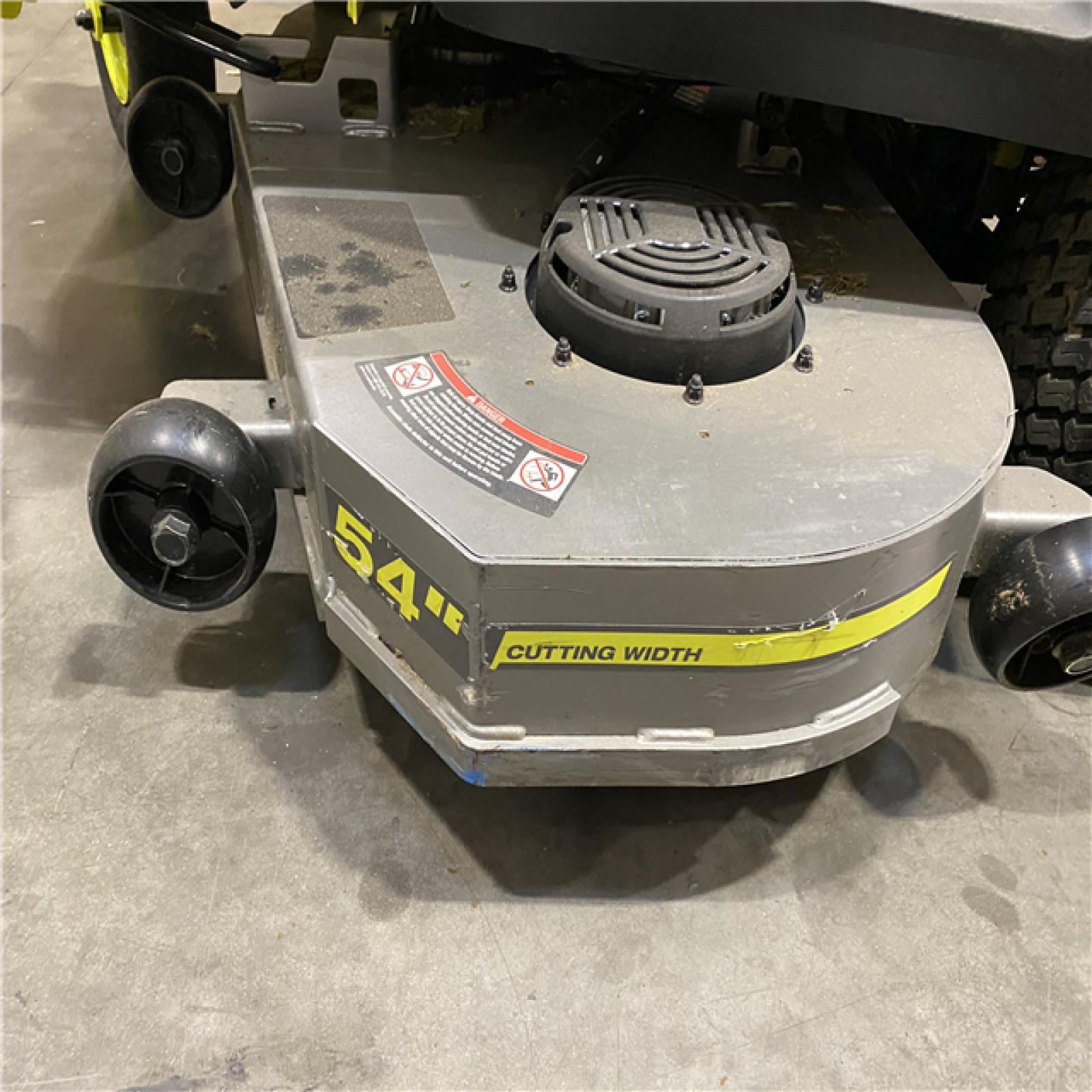 Dallas Location - As-Is RYOBI 80V HP Brushless 54 in. Battery Electric Cordless Zero Turn Riding Mower (3) 80V Batteries (4) 40V Batteries and Charger