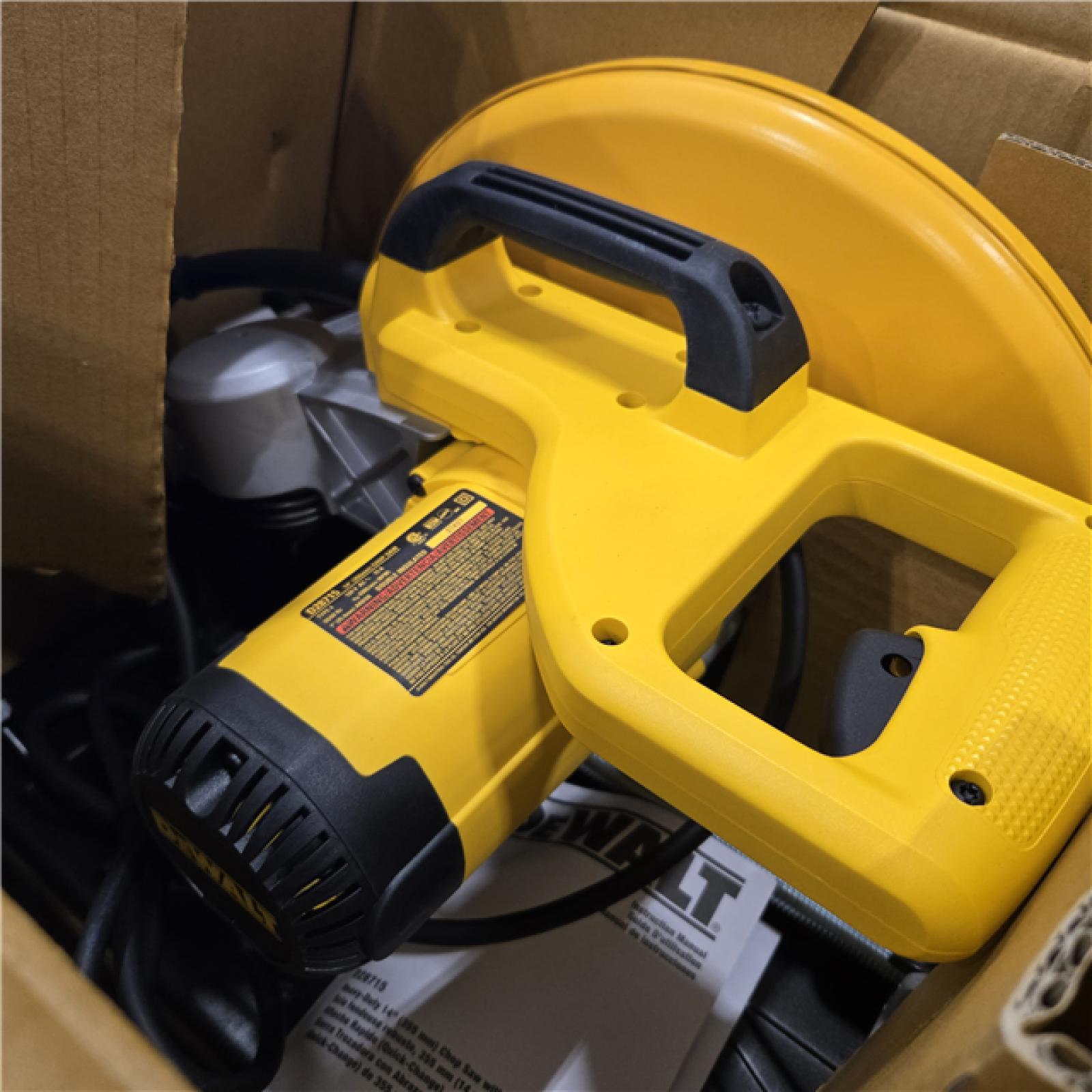 LIKE NEW DEWALT 15 Amp Corded 14 in. Cut-Off Chop Saw