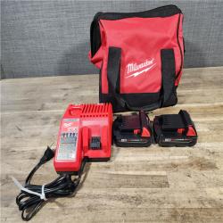 HOUSTON LOCATION - AS-IS Milwaukee M18 18V Lithium-Ion Brushless Cordless Compact Drill/Impact Combo Kit (2-Tool) W/(2) 2.0 Ah Batteries  Charger & Bag