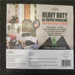 Phoenix NEW TrafficMaster All Purpose Black 3 ft. x 4 ft. Pebble Look Rubber Indoor/Outdoor Utility Mat Pallet (43-Mats