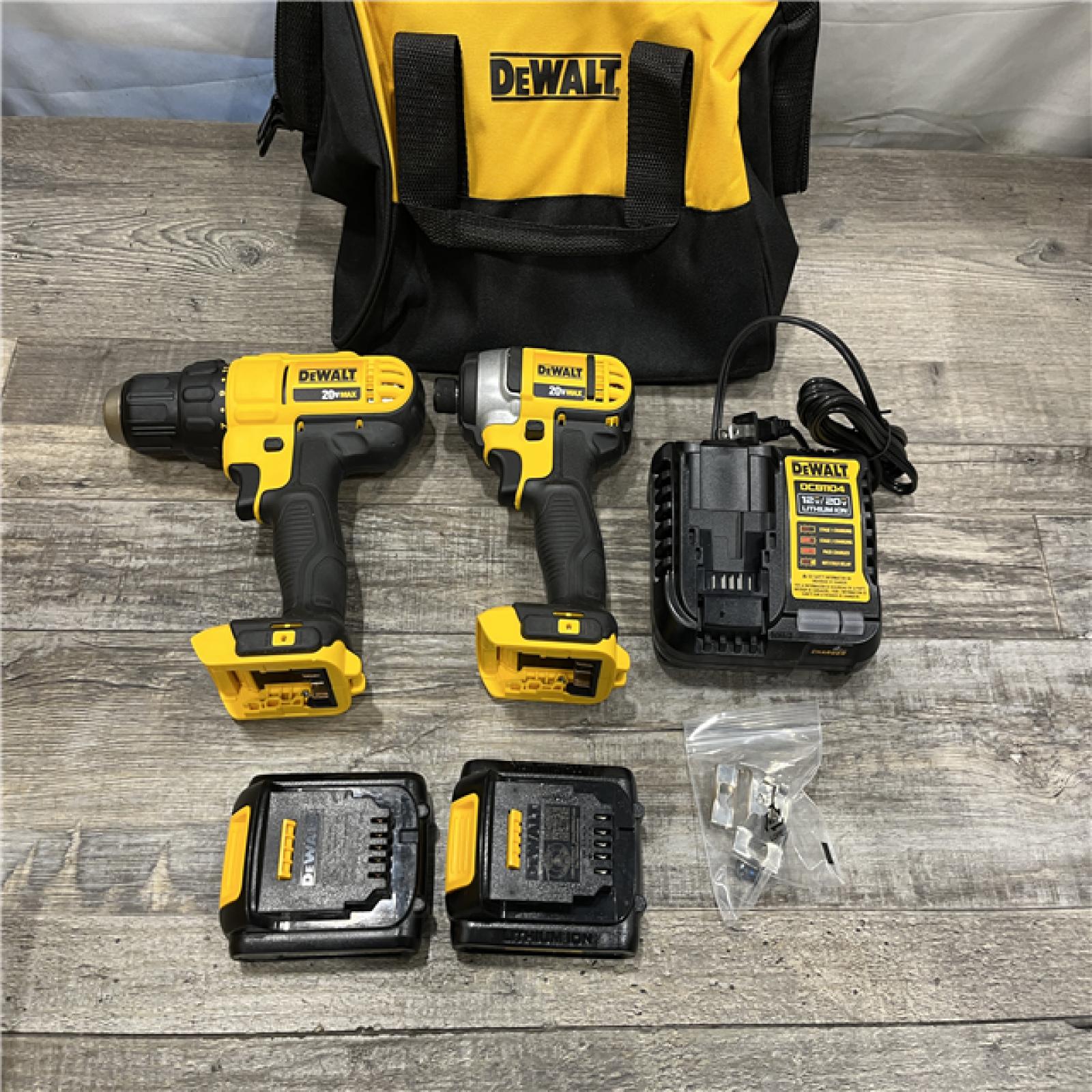 AS-IS DEWALT 20V MAX Cordless Drill/Impact 2 Tool Combo Kit
