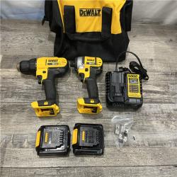AS-IS DEWALT 20V MAX Cordless Drill/Impact 2 Tool Combo Kit