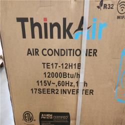 Phoenix NEW ThinkAir 12 000 BTU 17 SEER2  115-Volt  1000 sq. ft. Inverter Ductless Mini Split AC w/ Heat Pump  wi-fi  1.5 Ton  16 ft. Lineset (SEALED)