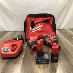 AS-IS Milwaukee FUEL 12-Volt Lithium-Ion Brushless Cordless Hammer Drill and Impact Driver Combo Kit