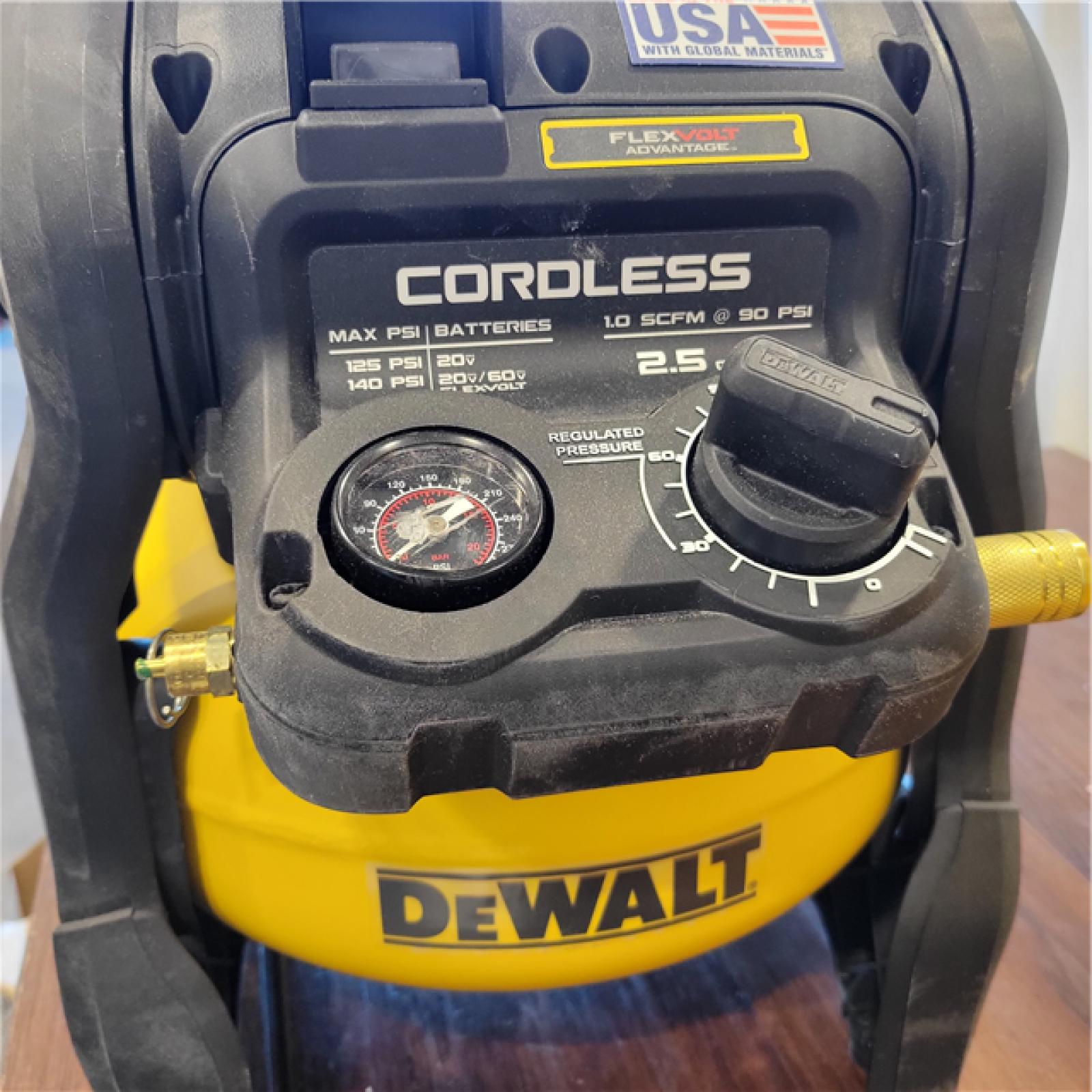 AS-IS DEWALT 20V MAX* 2-1/2 Gal. Brushless Cordless Air Compressor