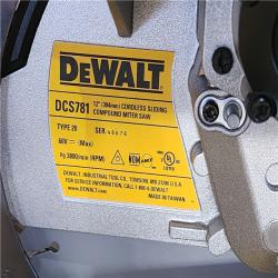HOUSTON LOCATION - AS-IS DEWALT 60V Lithium-Ion 12 in. Cordless Sliding Miter Saw (Tool Only)