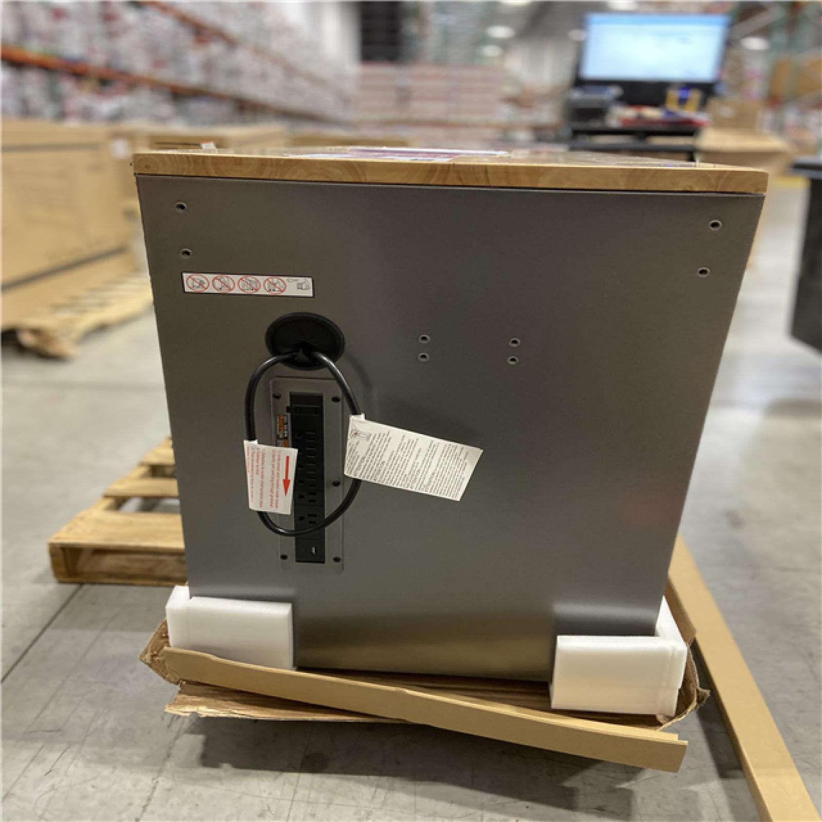 DALLAS LOCATION - Husky 61 in. W x 24 in. D Standard Duty 10-Drawer Mobile Workbench Tool Chest with Sliding Bin Storage Drawer in Silver