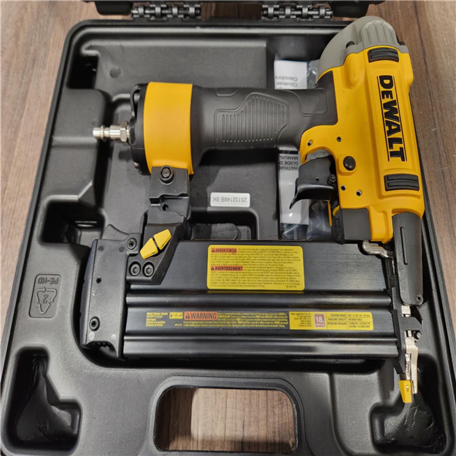 AS-IS- DeWalt DWFP12233 18 Gauge Precision Point Brad Nailer with Selectable Trigger