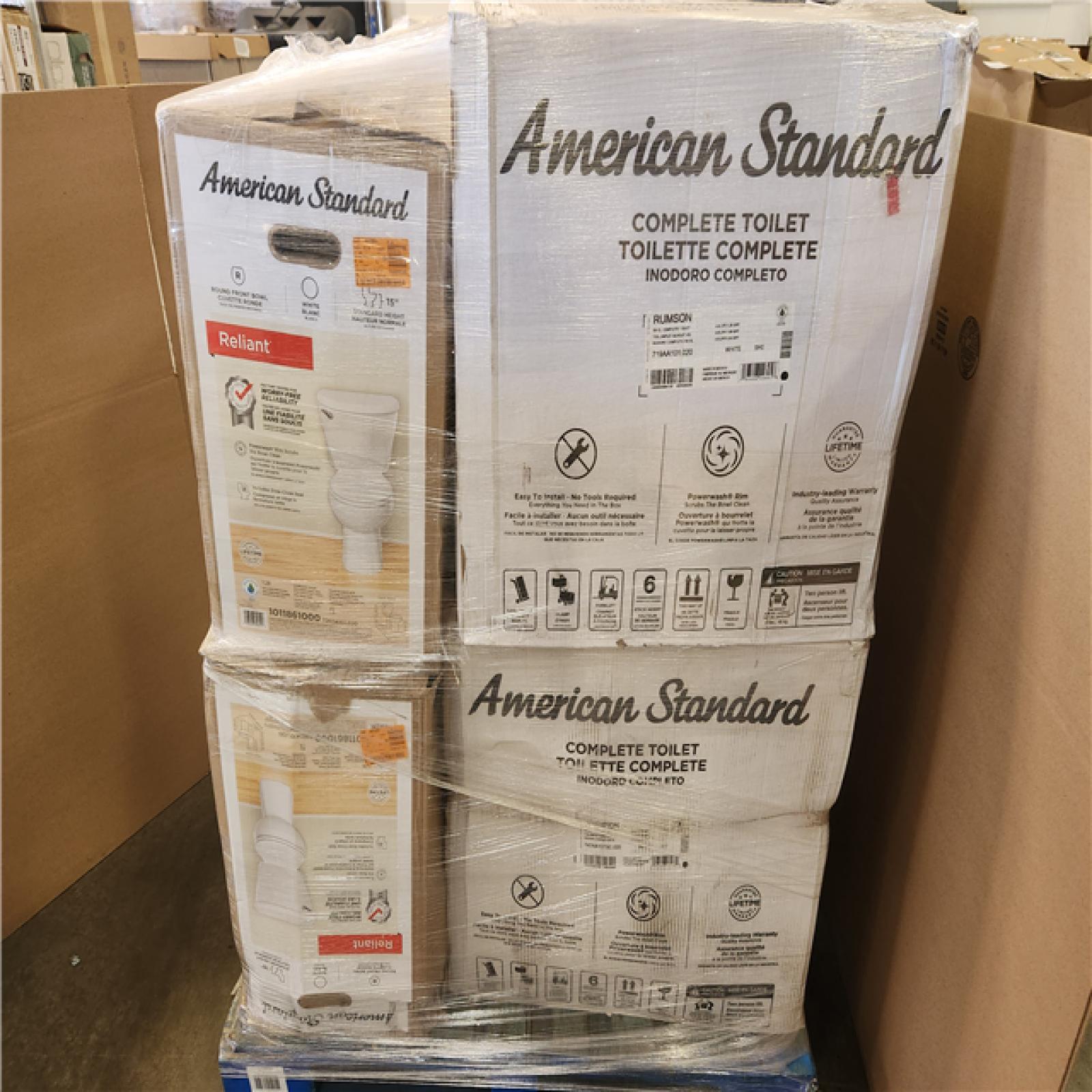 Phoenix Mixed American Standard Toilet Pallet (6 Toilets)