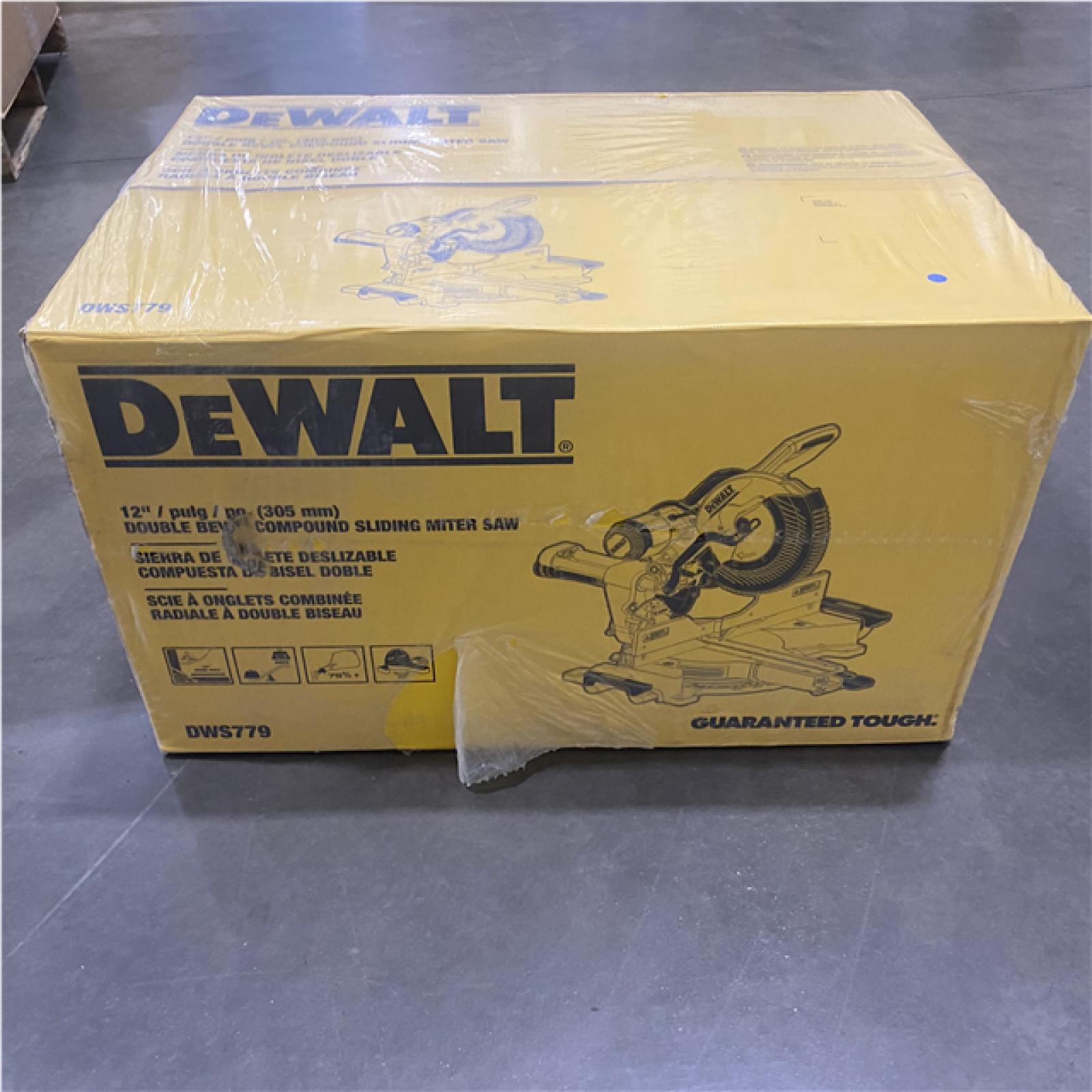 NEW- DeWalt 15 Amps 12 in. Corded Dual-Bevel Sliding Compound Miter Saw