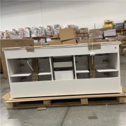 DALLAS LOCATION- HOME DECORATIONS COLLECTION Doveton 60in White- Bathroom Vanity