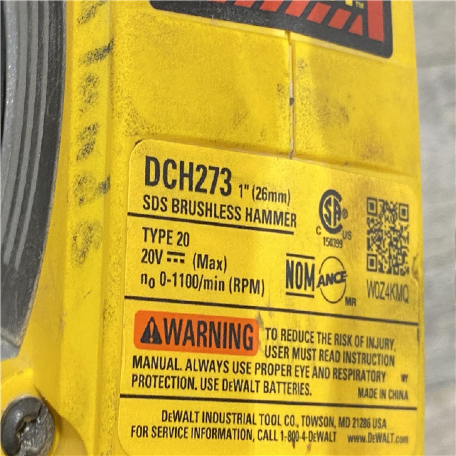 AS-IS DEWALT 20V MAX XR Cordless Brushless 1 in. SDS Plus L-Shape Rotary Hammer (Tool Only)