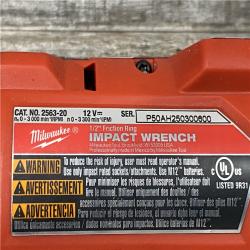 AS-IS Milwaukee FUEL 12V Lithium-Ion Brushless Cordless Stubby 1/2 in. Impact Wrench (Tool-Only)