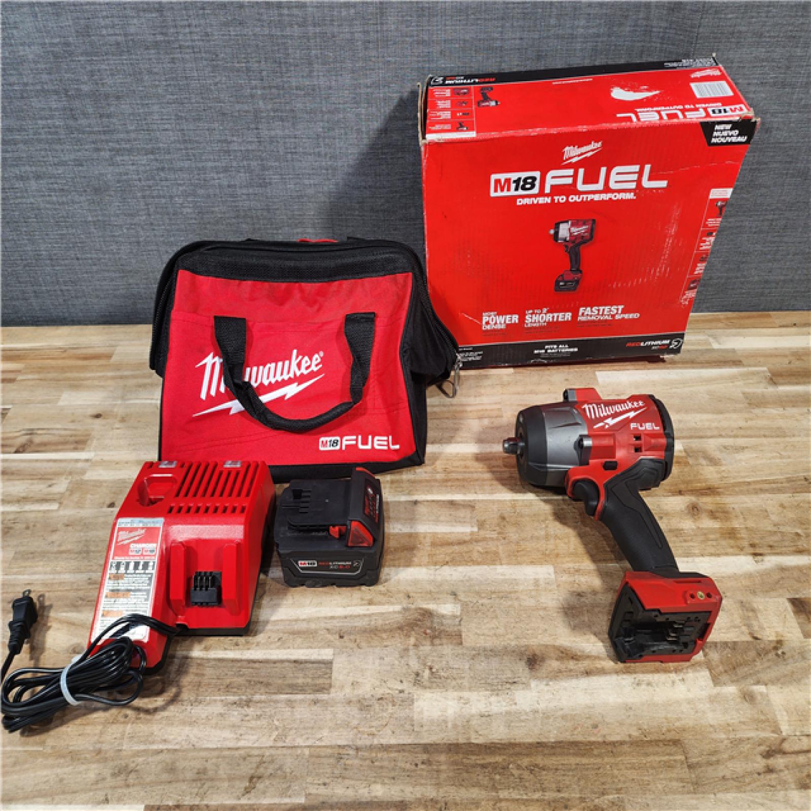 HOUSTON LOCATION - AS-IS Milwaukee FUEL 18V Lithium-Ion Brushless Cordless 1/2 in. Impact Wrench w/Friction Ring Kit