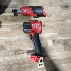 HOUSTON LOCATION - AS-IS MILWAUKEE 2 TOOL COMBO KIT W/ (2) BATTERY & CHARGER