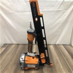 AS-IS RIDGID Pneumatic 21-Degree 3-1/2 in. Round Head Framing Nailer