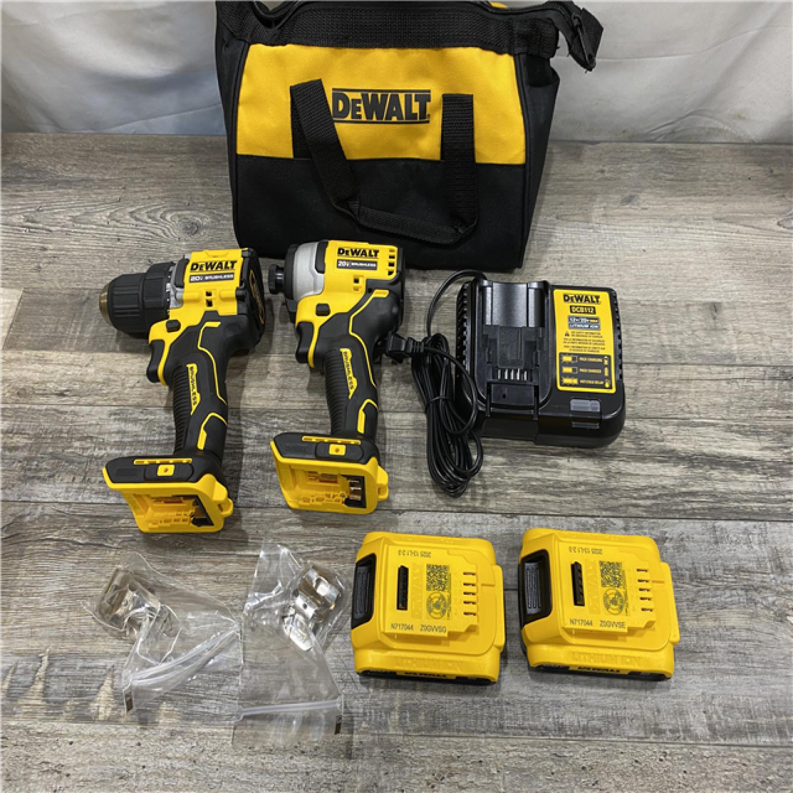 AS-IS DEWALT ATOMIC 20-Volt MAX Lithium-Ion Cordless Combo (2-Tool) Kit