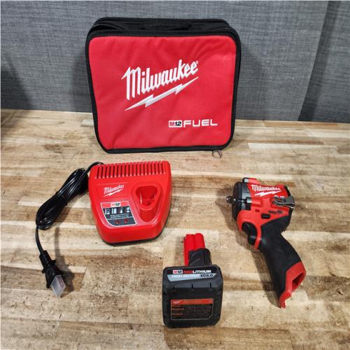 Houston Location AS-IS Milwaukee FUEL Impact and Battery with Charger