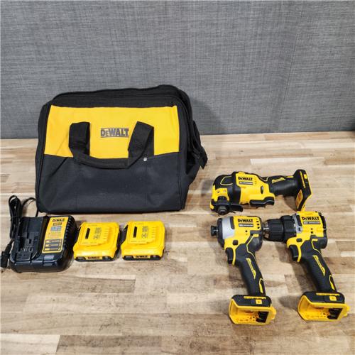HOUSTON LOCATION - AS-IS DEWALT ATOMIC 20-Volt Lithium-Ion Cordless Brushless (3-Tool) Combo Kit
