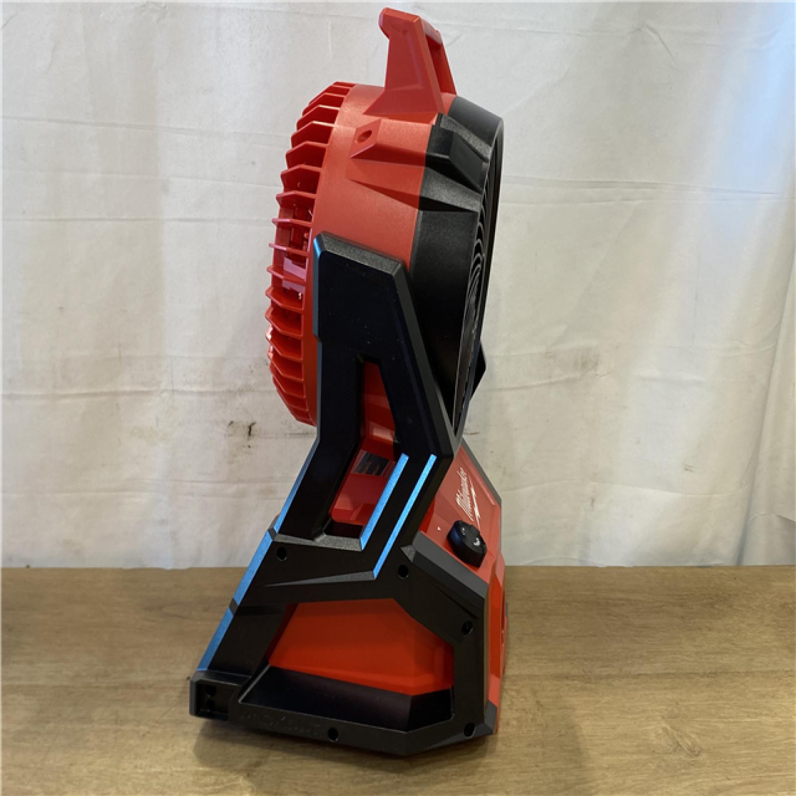 AS-IS Milwaukee 18-Volt Lithium-Ion Brushless Cordless PACKOUT Jobsite Fan (Tool-Only)