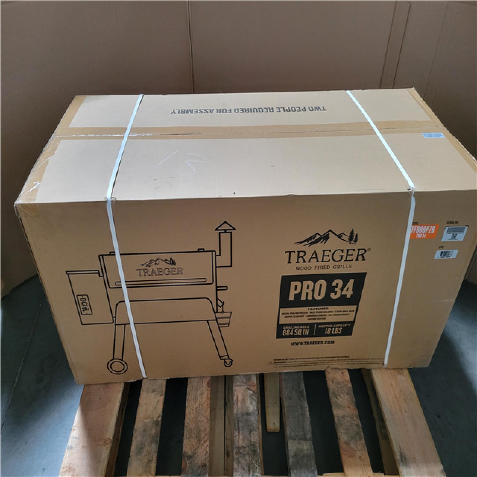 CALIFORNIA AS-IS NEW Traeger Pro 34 Wood Pellet Grill and Smoker