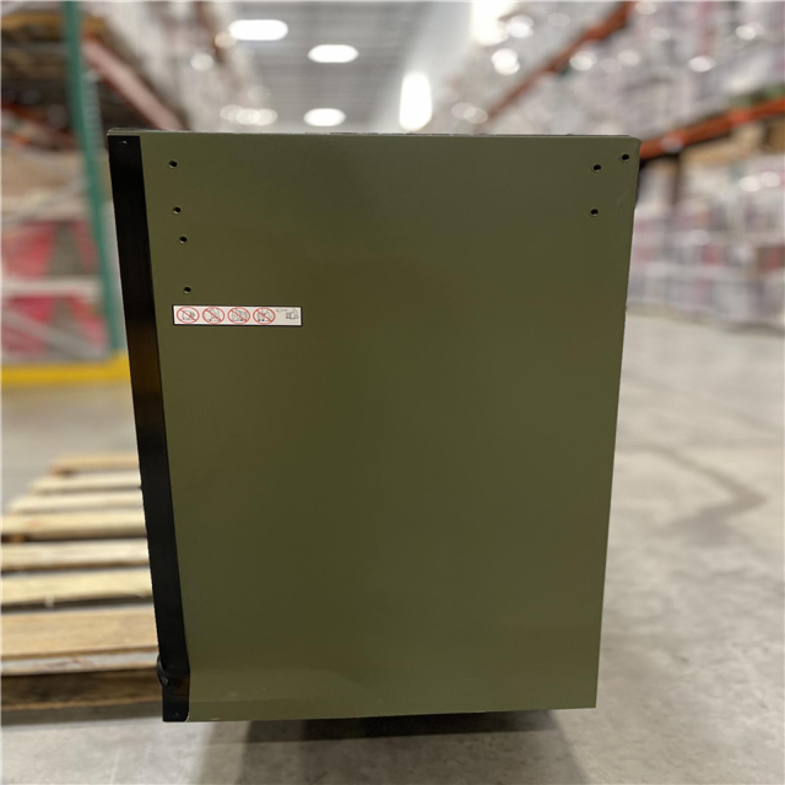 DALLAS LOCATION- AS-IS HUSKY MATTE ARMY GREEN 9-DRAWER ROLLER CABINET