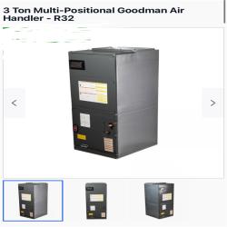 Houston Location AS IS - 3 Ton Multi - Positional Goodman Air Handler - R32
