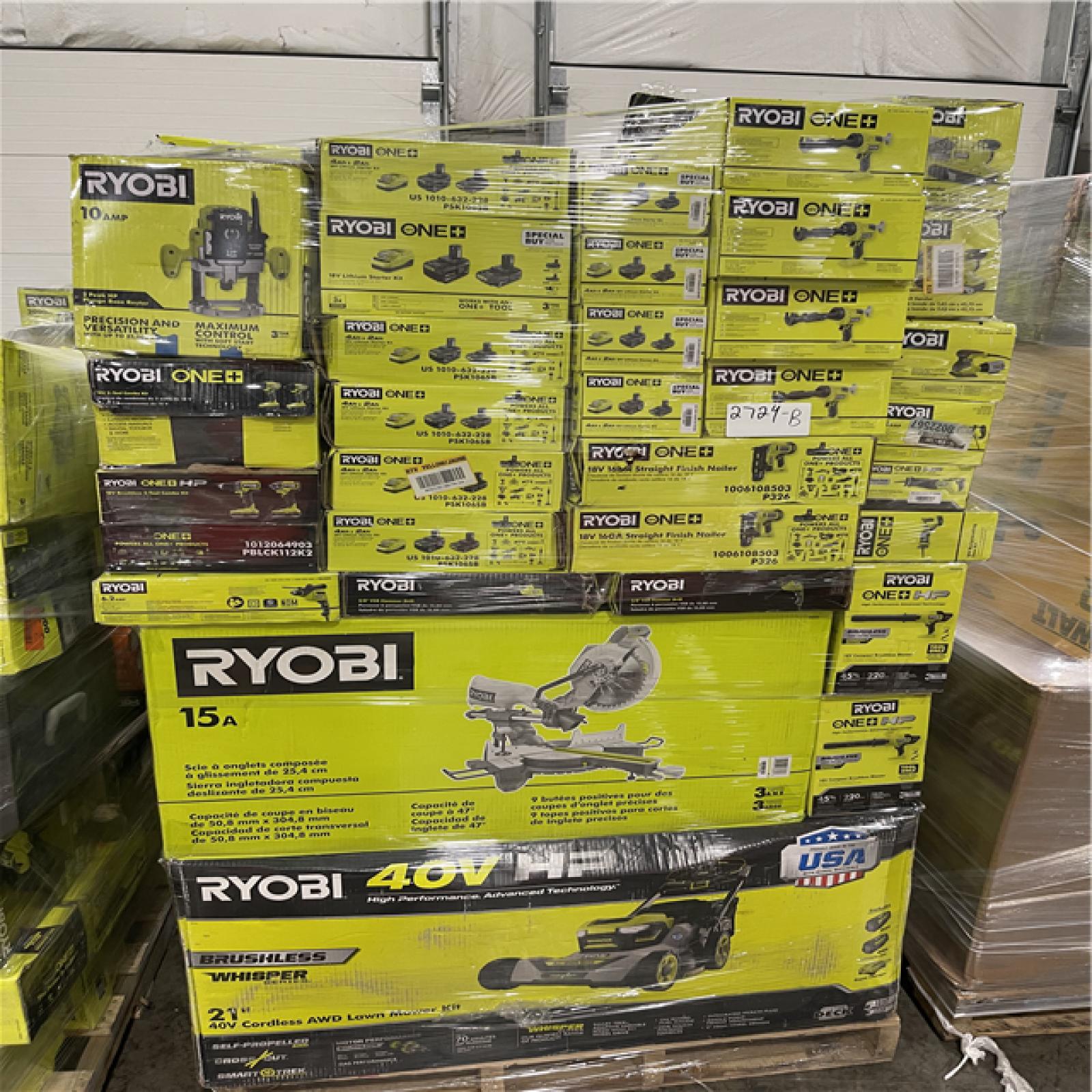 Pittston Location As-Is Power Tools Partial Truckload (14 pallets) 2724-B