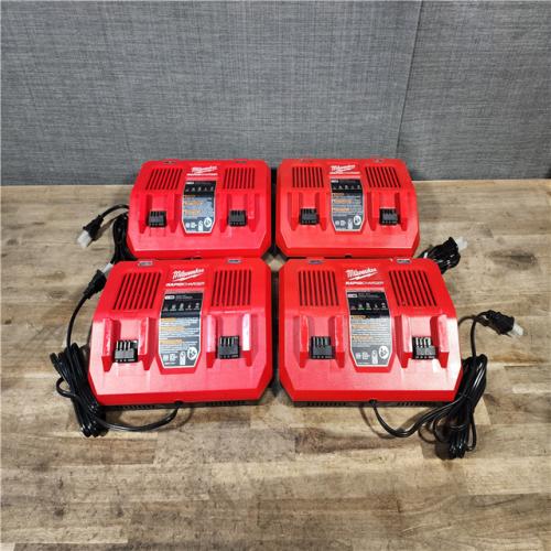 HOUSTON LOCATION - AS-IS MILWAUKEE BATTERY CHARGER PACK QTY - 4