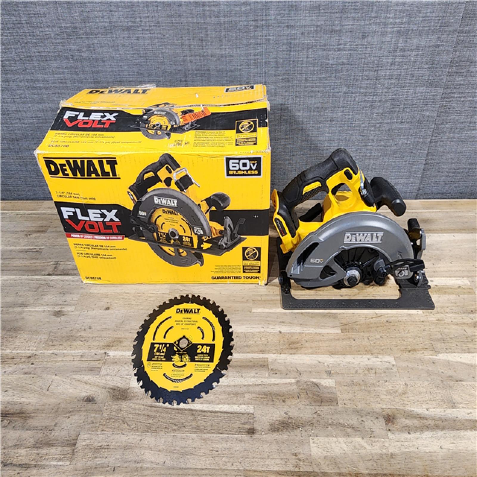 HOUSTON LOCATION - AS-IS DeWALT Flexvolt Max 7-1/4 60V Brushless Circular Saw (Tool Only)